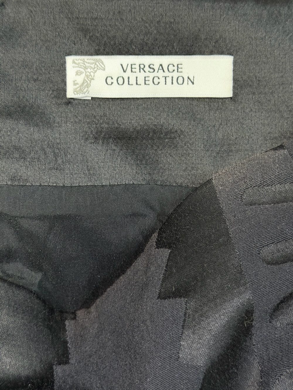 Authentic Versace Collection Panel textured pencil skirt size 46 - Picture 4 of 8